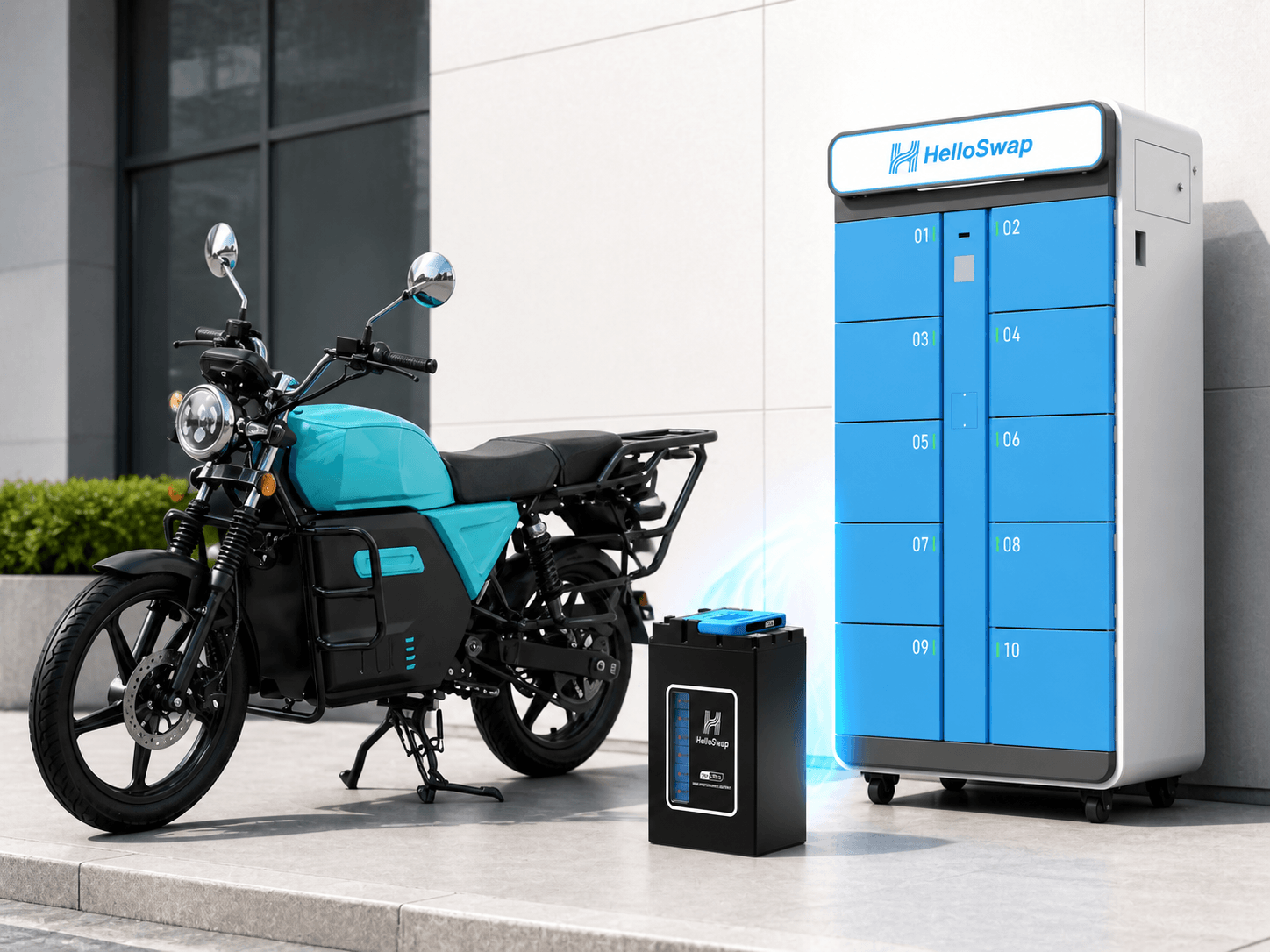 battery swapping solution enabling controlled interoperability